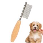 Wooden-Handled Small Pet Eye-Area Comb