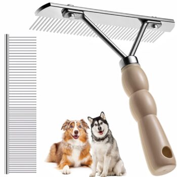 Long-Hair Pet Undercoat Rake