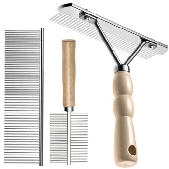 3-Piece Long-Hair Pet Grooming Set