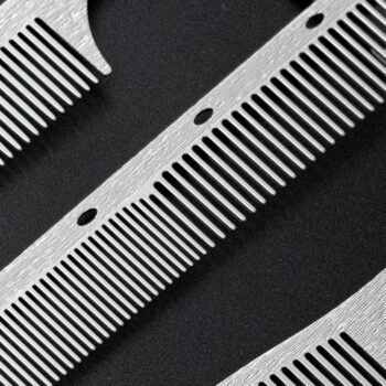2-Pack Fine-Toothed Stainless Steel Comb